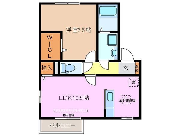 川越富洲原駅 徒歩4分 2階の物件間取画像